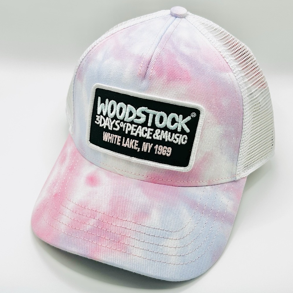 Woodstock 1969 American Needle Tie Dye Trucker Hat Cap Snapback Adjustable Pink